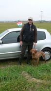 Meine Mannschaftskameraden Ferenc Szarka und Hund Csövàrberki Ujonc